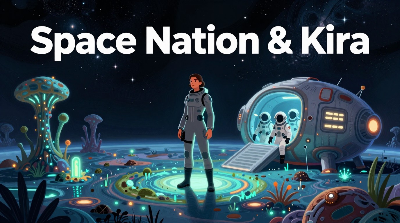 ภาพสร้างด้วย AI (ไม่ใช่ภาพถ่ายจริง) ประกอบข่าว Space Nation และ Kira ซีรีส์ที่สร้างด้วย AI เตรียมฉายตอนนำร่องตัวแรกที่ Mipcom