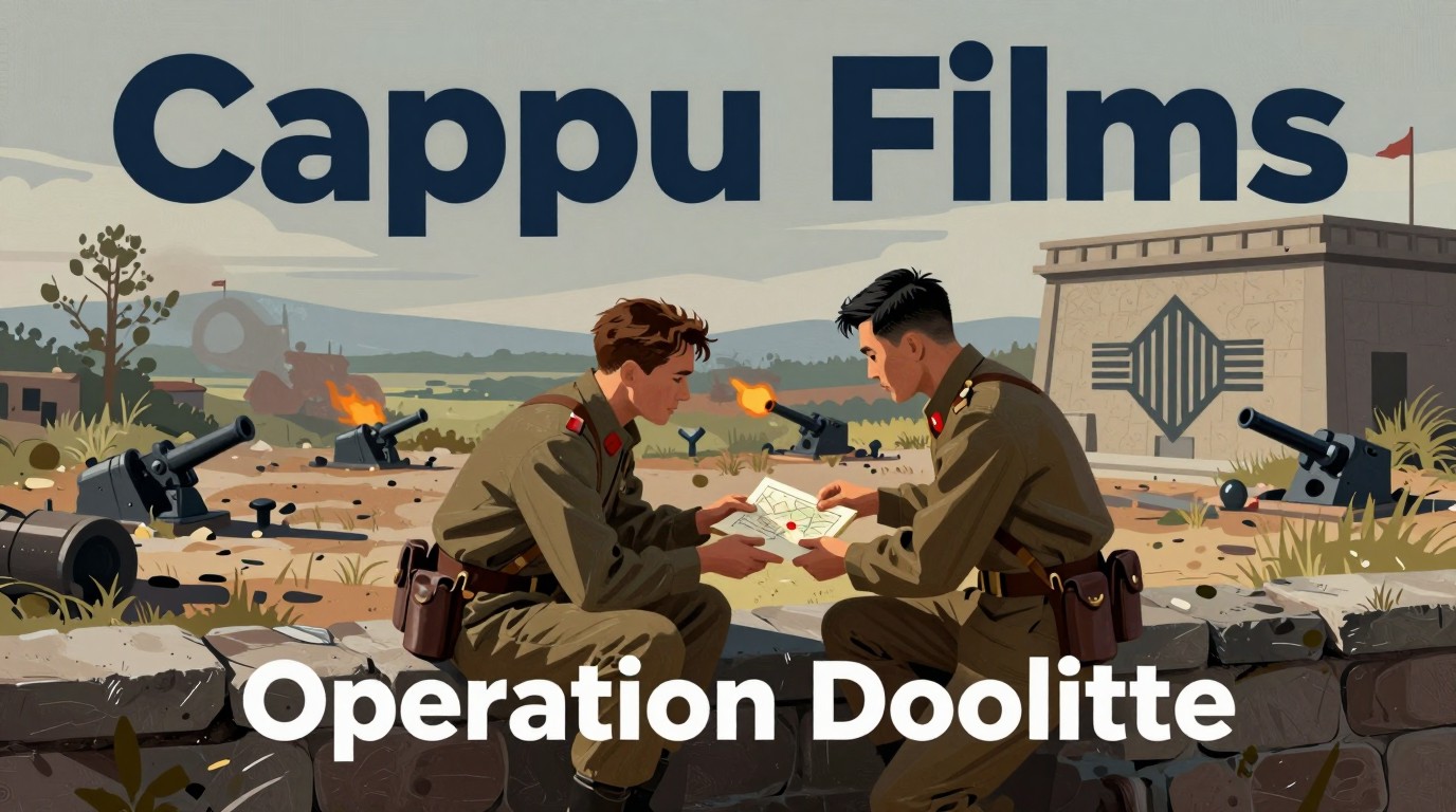 ภาพสร้างด้วย AI (ไม่ใช่ภาพถ่ายจริง) ประกอบข่าว ซีรีส์สายลับสงครามโลก Operation Doolittle ทุนจีน-สหรัฐ เตรียมขายที่ตลาดหนัง Busan