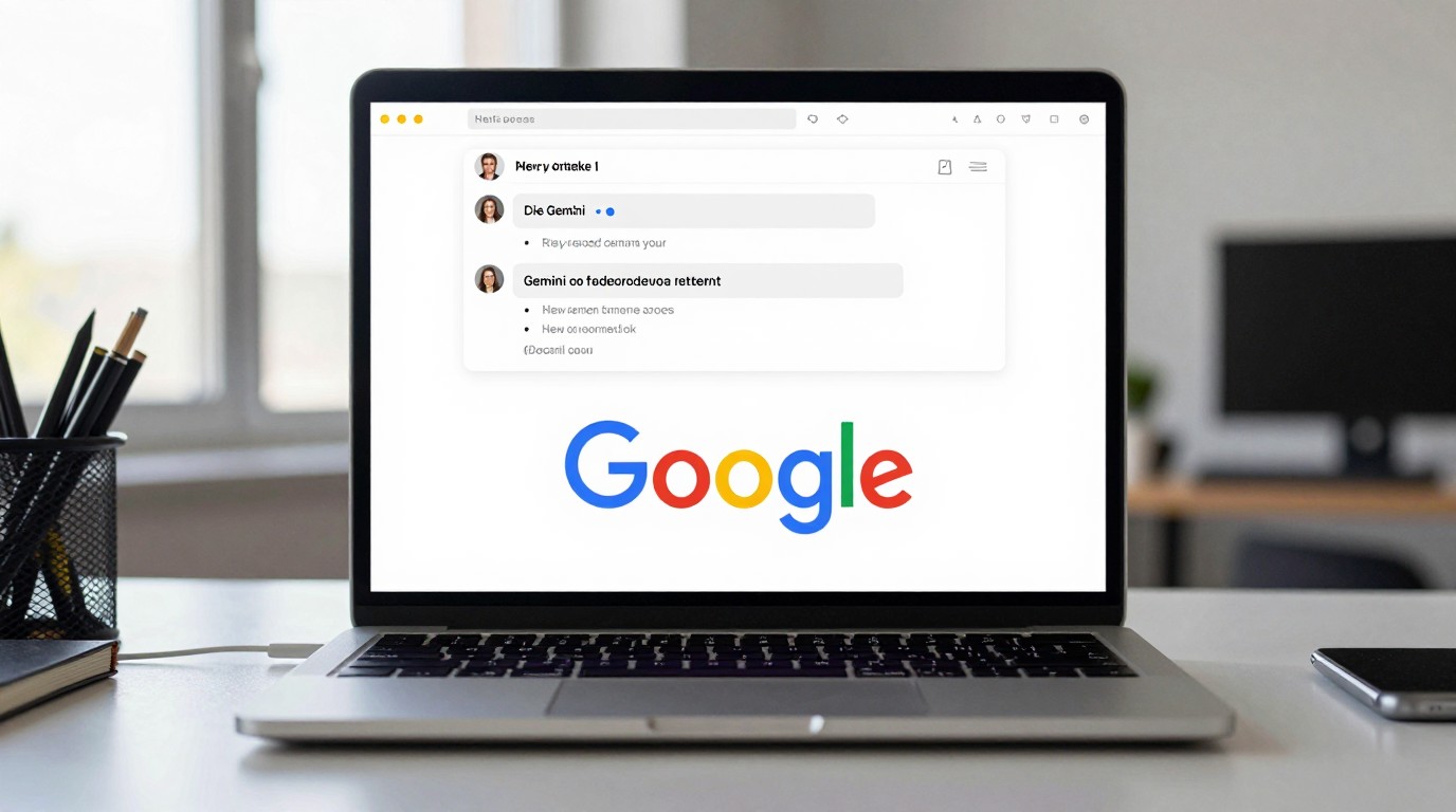 ภาพสร้างด้วย AI (ไม่ใช่ภาพถ่ายจริง) ประกอบข่าว Google เปิดตัว Gemini agent แบบรวมศูนย์ ทำงานข้ามแอปและอุปกรณ์ให้พนักงานองค์กร