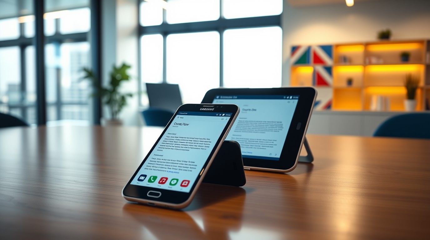 ภาพสร้างด้วย AI (ไม่ใช่ภาพถ่ายจริง) ประกอบข่าว Google ปรับฟีเจอร์ซิงก์ Better Together บน Googlebook เพิ่มการรองรับมือถือ Samsung