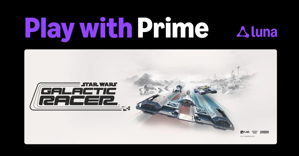 ภาพโปรโมตทางการจาก Star Wars (ภาพประชาสัมพันธ์) ผ่าน 9to5Google ประกอบข่าว Star Wars: Galactic Racer เปิดให้เล่นฟรีบน Amazon Luna พร้อมเวอร์ชันคอนโซลและพีซี