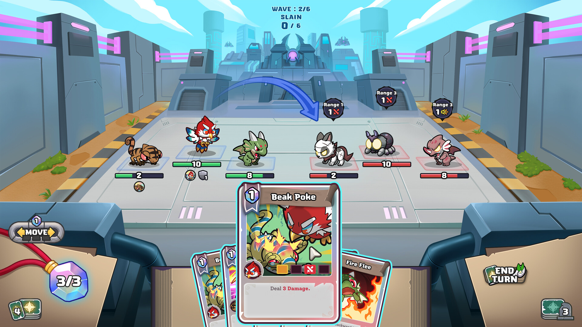 ภาพจากเกม Guardian Tactics: Deck of the Chosen