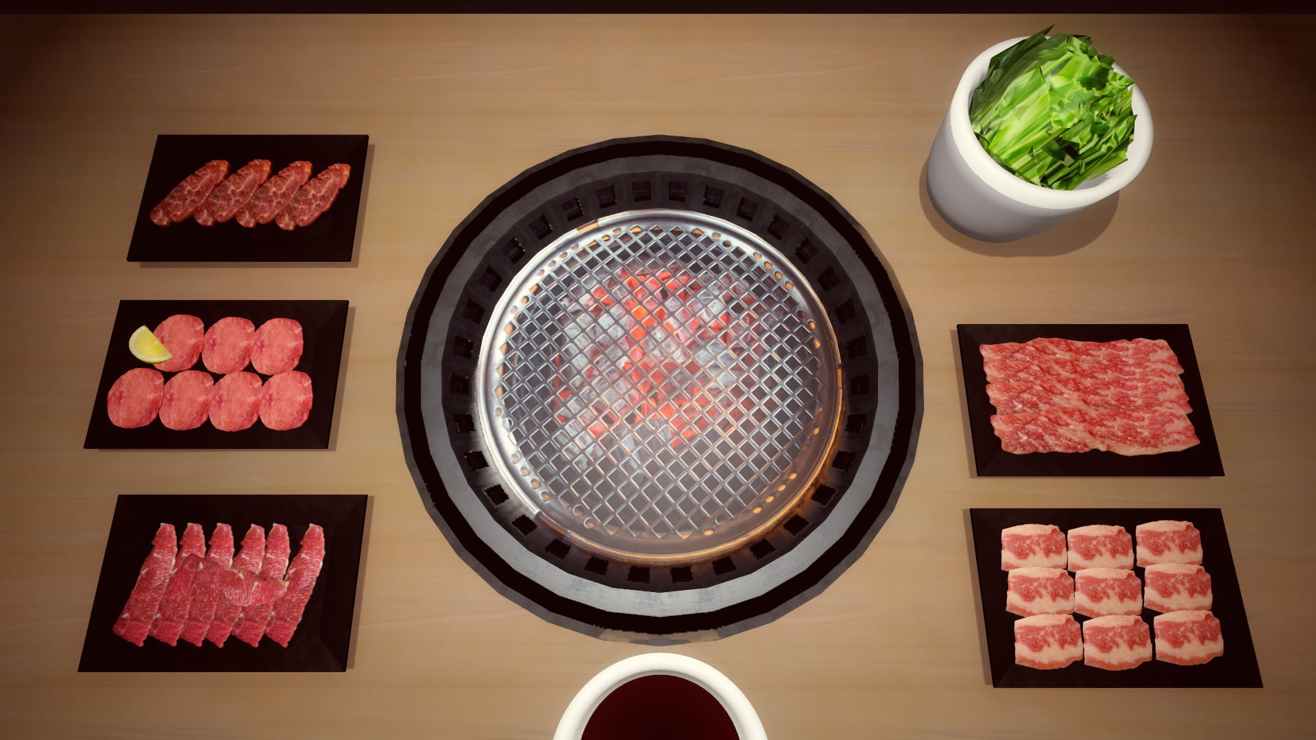 ภาพจากเกม Yakiniku simulator